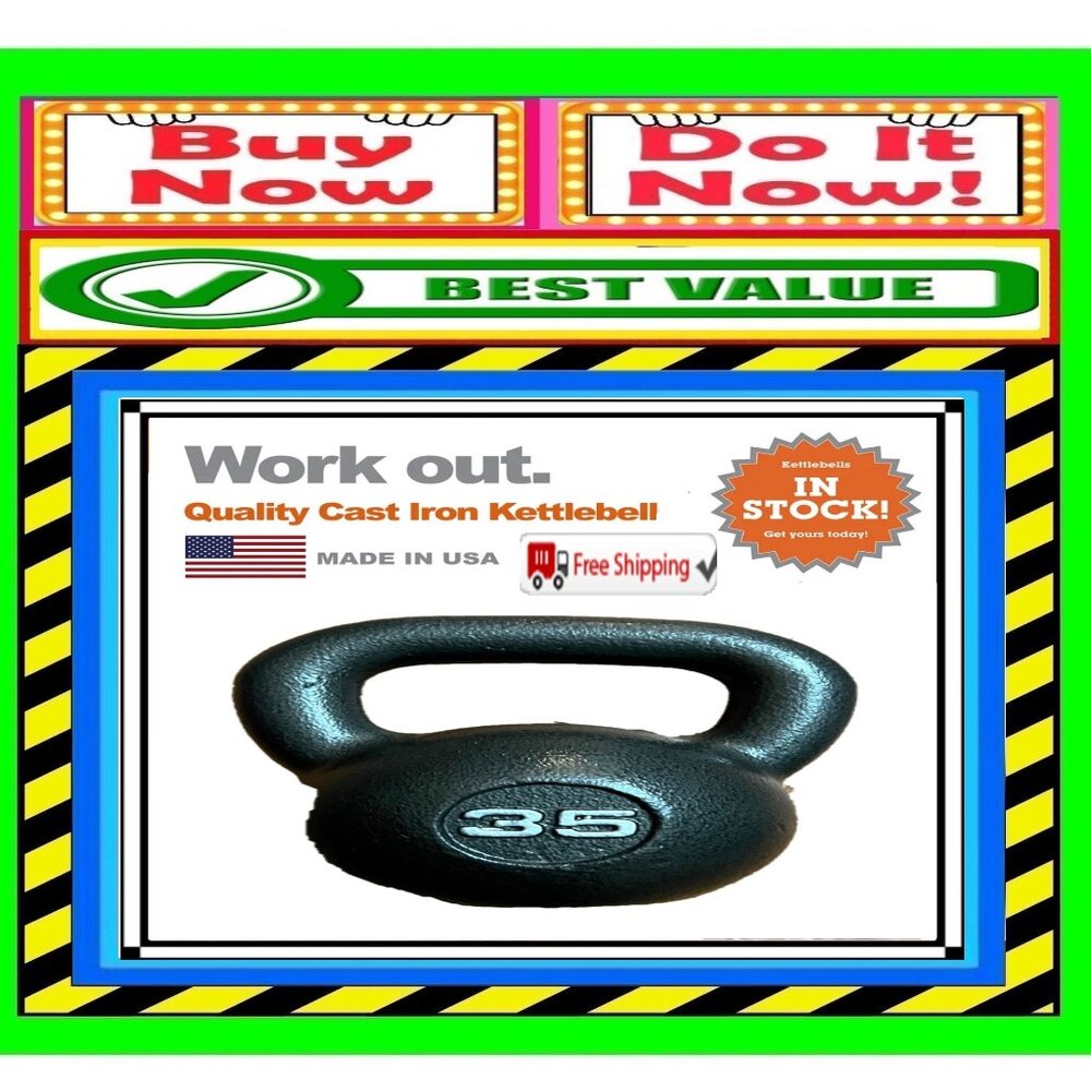 🛑 BARBELL Training 35lb ➕ KETTLEBELL WEIGHT Strength Hand 🆒 DUMBELL 💸 BUY NOW